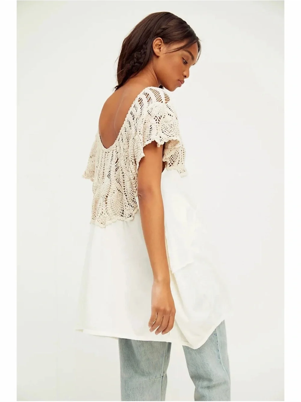 FREE PEOPLE Sweet Sun Oversized Tunic Top M